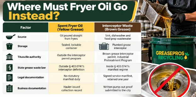 Where Must Fryer Oil Go Instead?