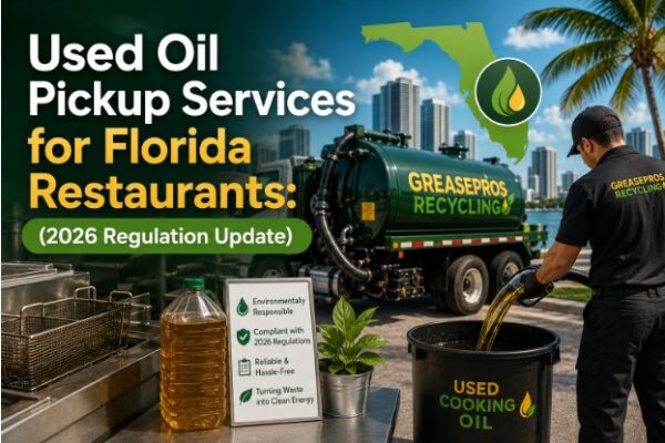 Used Oil Pickup Services for Florida Restaurants: (2026 Regulation Update)