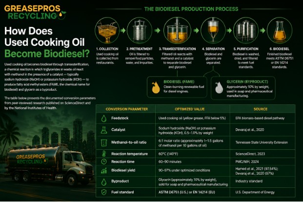 How Does Used Cooking Oil Become Biodiesel?