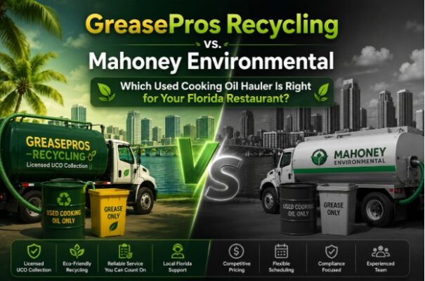 GreasePros Recycling vs. Mahoney Environmental — Which Used Cooking Oil Hauler Is Right for Your Florida Restaurant?
