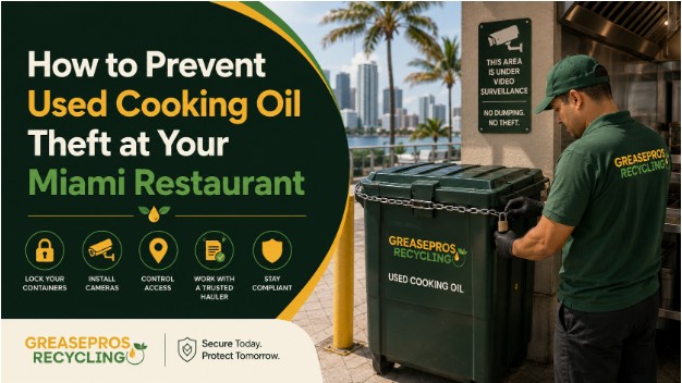 How to Prevent Used Cooking Oil Theft at Your Miami Restaurant
