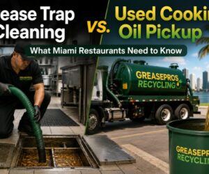 Grease Trap Cleaning vs. Used Cooking Oil Pickup: What Miami Restaurants Need to Know