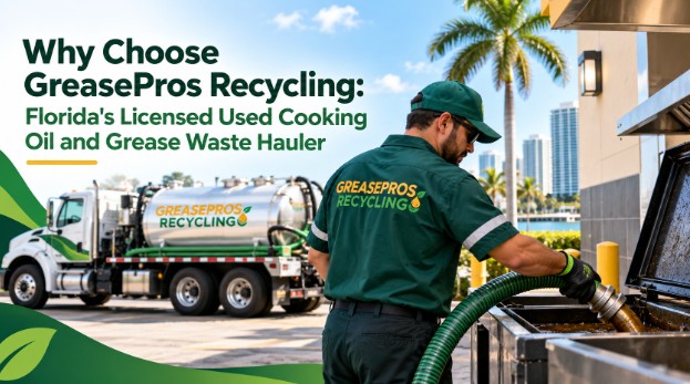 Why Choose GreasePros Recycling: Florida’s Licensed Used Cooking Oil and Grease Waste Hauler